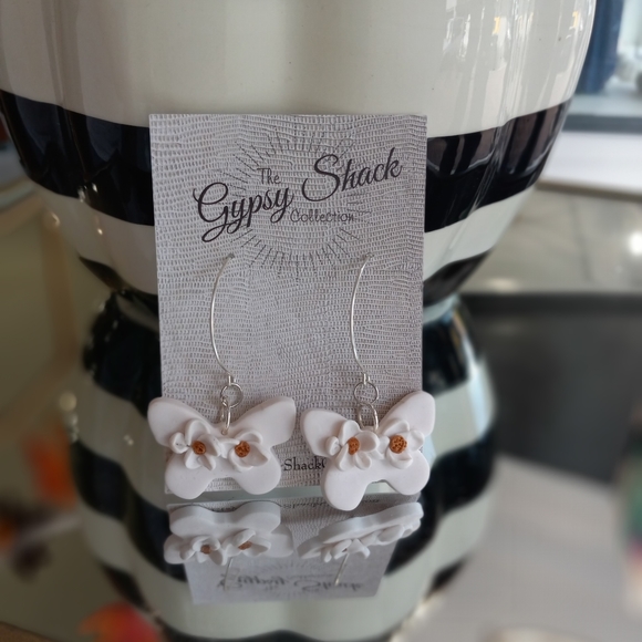 Handmade clay earrings - Picture 2 of 6